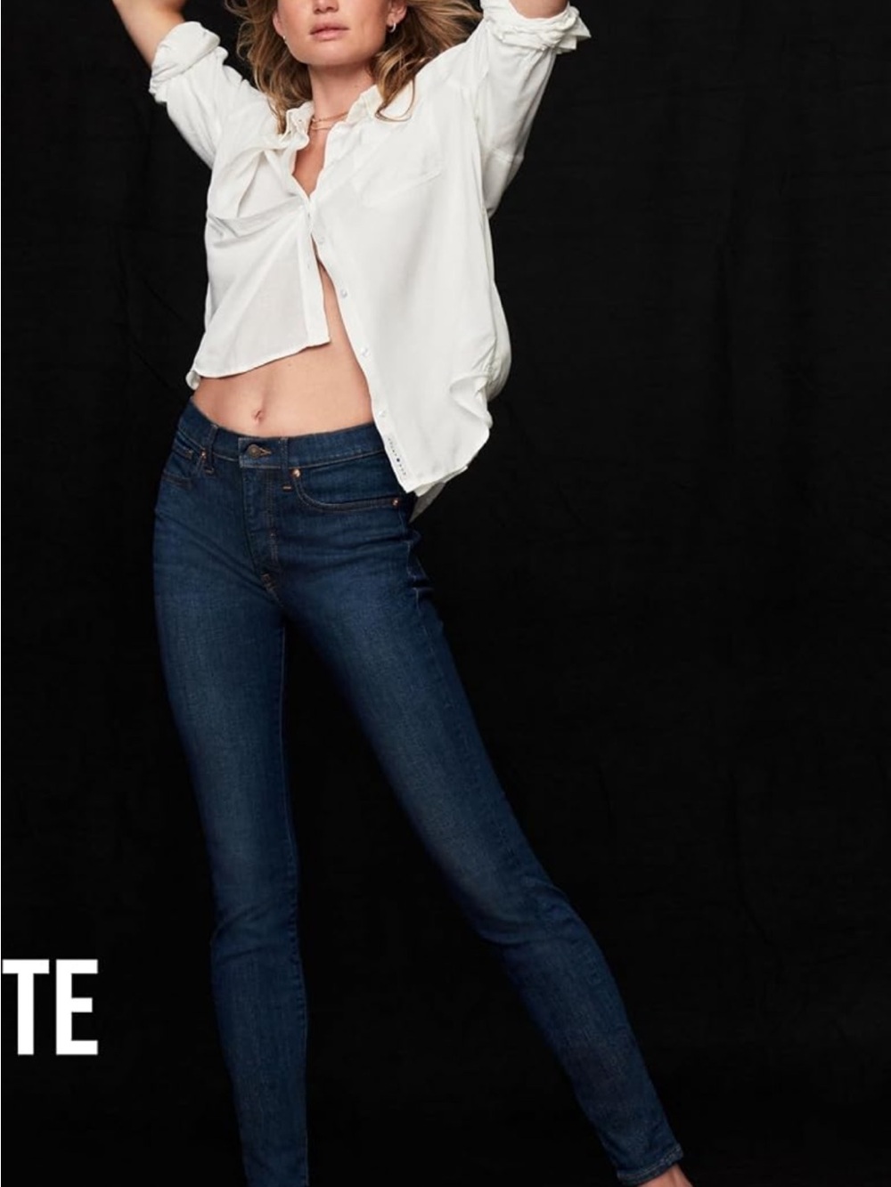 Lucky Brand Bridgette High Rise Skinny Jeans - Dark Indigo